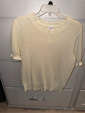 Melrose and Market Knit Short Sleeve Sweater Size Medium